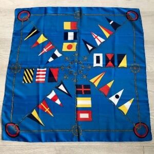 Berkshire Nautical Flags Silken Scarf Nautical Flag Pattern Blue Scarf